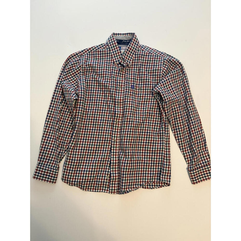 Wrangler Boy's George Strait Collection Plaid Button-Up (Size XL)